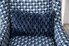 Furniture of America Colindale Gray/Blue Transitional Accent Chair Model FM61111BL-CH-PT