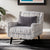 Furniture of America Turnham White/Black Transitional Accent Chair Model FM61112WH-CH-PT