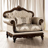 Furniture of America Veracruz Dark Cherry/Beige Traditional Chair Model FM65002BG-CH