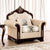 Furniture of America Yucatan Dark Cherry/Beige Traditional Chair Model FM65004BG-CH-PK
