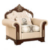 Furniture of America Yucatan Dark Cherry/Beige Traditional Chair Model FM65004BG-CH-PK