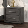 Furniture of America Crowthorne Warm Gray Contemporary Nightstand Model FM70100GY-N