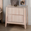 Furniture Of America Gervais Mid-Century Modern Engineered Wood, Solid Hardwood White Wash Night Stand | FM7105WH-N