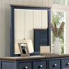 Furniture of America Pinetop Blue/Dark Brown Modern Farmhouse Mirror Model FM7171BL-M