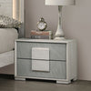 Furniture of America Lincolt White Wash/Stone Gray Contemporary Night Stand Model FM7201WH-N
