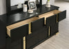 Furniture of America Lillestrom Black/Gold Contemporary Dresser Model FM7217BK-D