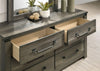 Furniture of America Britonale Rustic Gray Rustic Farmhouse 6-Drawer Dresser Model FM7218GY-D