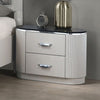 Furniture of America Aldgate Light Gray Contemporary Nightstand Model FM7244GY-N