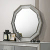 Furniture of America Cassiopeia Metallic Gray Glam Decagon Mirror Model FM7253GY-M