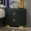 Furniture of America Latimer Black Contemporary Nightstand Model FM7270BK-N