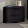 Furniture of America Hildesheim Black Modern Contemporary 2 Drawer Nightstand Model FM73000BK-N1