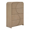 Furniture of America Tangentry Natural Modern 4 Drawer Chest Model FM73001NT-C
