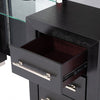 Furniture of America Ashbourne Black Contemporary Vanity Set Model FM7415BK-V-SET