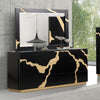 Furniture of America Goldsberg Black/Gold Contemporary Dresser Model FM7425BK-D