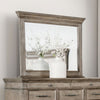 Furniture of America Philomath Aged Oak Transitional Mirror Model FM7430BR-M