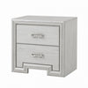 Furniture of America Basilone Rustic White Transitional Nightstand Model FM7440WH-N