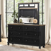 Furniture of America Neue Mills Farmhouse Black/Rustic Oak Modern Farmhouse Dresser Model FM79009BK-D