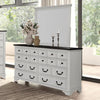Furniture of America Hampstead White/Dark Brown Modern Farmhouse Dresser Model FM79014WH-D