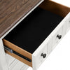 Furniture of America Hampstead White/Dark Brown Modern Farmhouse Nightstand Model FM79014WH-N