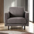 Furniture of America Mezzanotte Gray Contemporary Chair Model FM90000GY-CH-PK