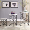 Furniture of America Madyson White/Black Transitional 3 Pc. Nesting Table Model FOA-AC340WH-3A