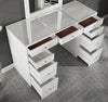 Furniture of America Louise White Contemporary Vanity W/ Stool Model FOA-DK5240-SET