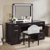 Furniture of America Vickie Obsidian Gray Glam Vanity Set Model FOA-DK5684DG-PK