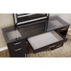 Furniture of America Vickie Obsidian Gray Glam Vanity Set Model FOA-DK5684DG-PK