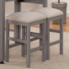 Furniture of America Whitehall Light Gray/Beige Rustic Stool Model FOA3544LG-ST-2PK