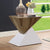 Furniture of America Bima White/Natural Tone Contemporary End Table Model FOA4746E