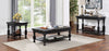 Furniture of America Calandra Antique Black Rustic Sofa Table Model FOA4908BK-S