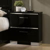 Furniture of America Carlie Black Contemporary Night Stand Model FOA7039N