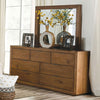 Furniture of America Leirvik Light Walnut Transitional Dresser Model FOA7460WN-D