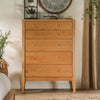 Furniture of America Willamette Light Oak Contemporary 5-Drawer Chest Model FOA7602C-5D