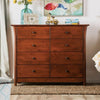 Furniture of America Keizer Dark Cherry Mid-Century Modern 8-Drawer Chest Model FOA7603C-8D