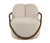 Modrest Fortuna Mid Century Modern Off White Fabric & Walnut Accent Chair Model VGCS-LC-21060-OFWHT