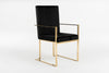 Modrest Fowler Modern Black Velvet Dining Chair Model VGVCB8866A
