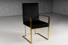 Modrest Fowler Modern Black Velvet Dining Chair Model VGVCB8866A