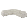 Divani Casa Frazier Modern White Leather Console Model VGKM-KM268H-LG-WHT-CON