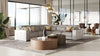 Modrest Frazier Modern Light Grey Leather Sectional Sofa With 3 Recliners Model VGKM-KM268H-LG-GRY-SECT