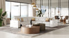 Modrest Frazier Modern White Leather Sectional Sofa With 3 Recliners Model VGKM-KM268H-W-SECT