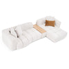 Divani Casa Freya Modern Beige Fabric Sectional With Console Model VGOD-RD-047-BGE