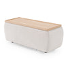 Divani Casa Freya Modern Beige Fabric Sectional With Console Model VGOD-RD-047-BGE