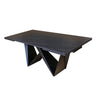 Modrest Fritz Modern Black Extendable Ceramic Dining Table Model VGNSGD8767-BLK-DT