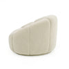 Divani Casa Gadson Contemporary White Sherpa Swivel Chair Accent Chair Model VGODZW-20094-WHT-CH