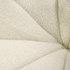 Divani Casa Gadson Contemporary White Sherpa Swivel Chair Accent Chair Model VGODZW-20094-WHT-CH