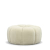 Divani Casa Gadson Contemporary White Sherpa Ottoman Model VGODZW-20094-WHT-OTT