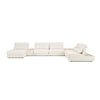 Divani Casa Garfield Modern Off White Leather 7 Piece Modular Sectional Model VGKK-KF.7120-SET-OFFW