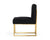 Modrest Garvin Glam Black & Gold Fabric Accent Chair (Set Of 2) Model VGODZW-998