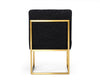 Modrest Garvin Glam Black & Gold Fabric Accent Chair (Set Of 2) Model VGODZW-998